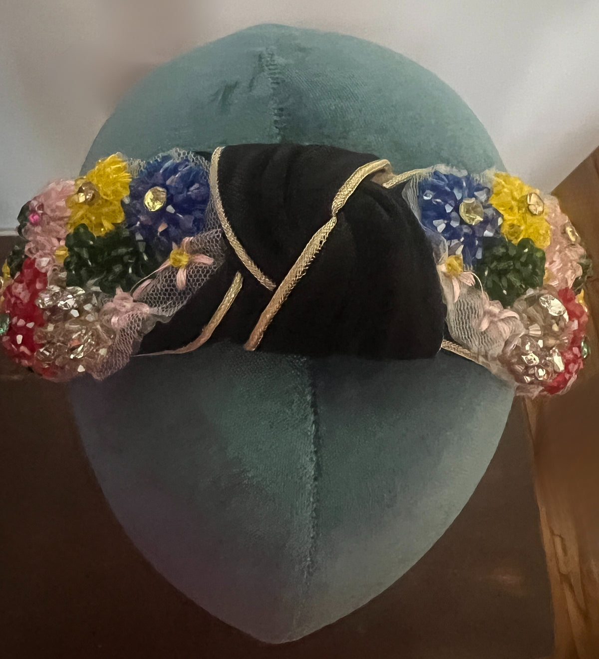 Beaded Flower Garden Headband