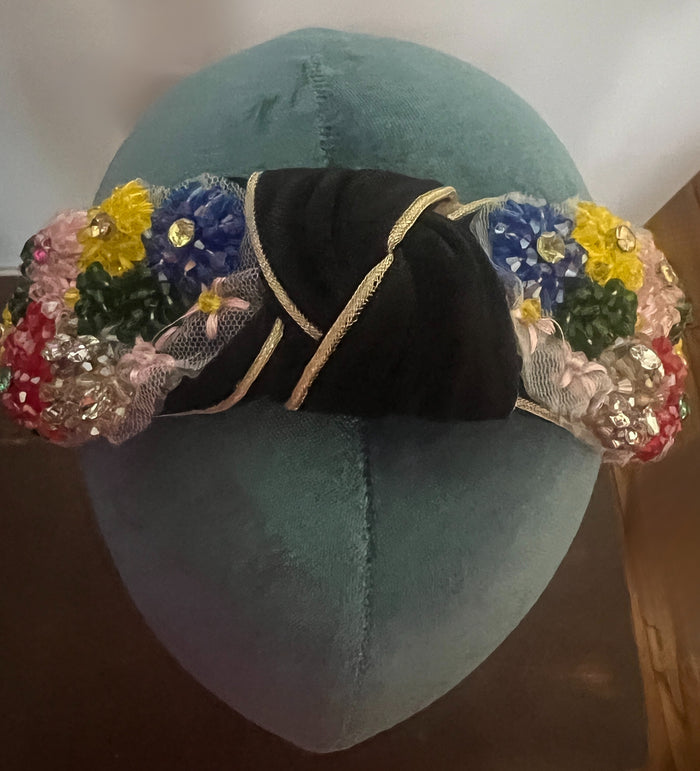 Beaded Flower Garden Headband