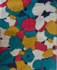 The Multicolored Square Satin Scarf
